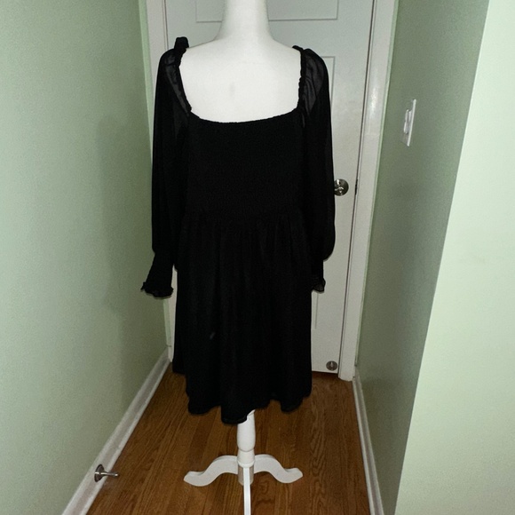 *GENTLY WORN* Eloquii Plus Size 20 Twisted Bodice Mini Dress - Picture 2 of 6
